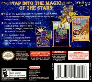 Magical Starsign (USA) box cover back